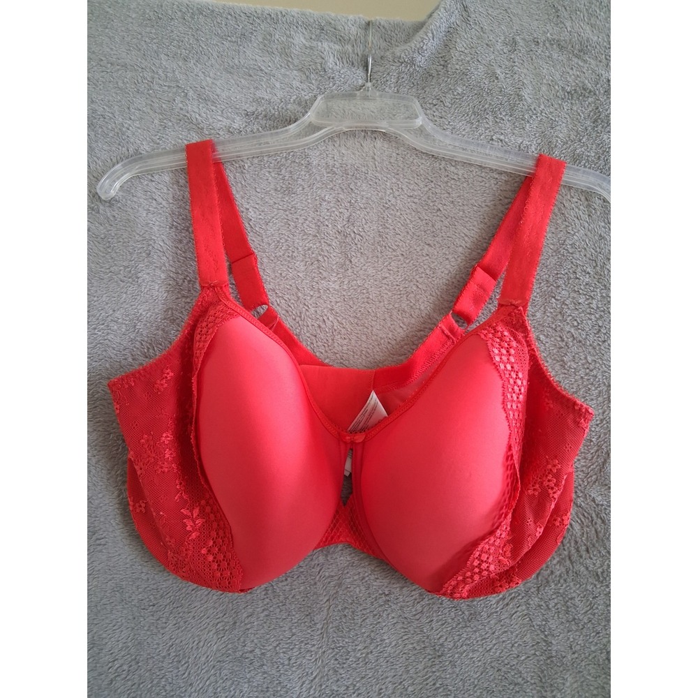 Elomi Charley TShirt Bra 36I Red Spacer Underwire Full Coverage Lightly Padded
